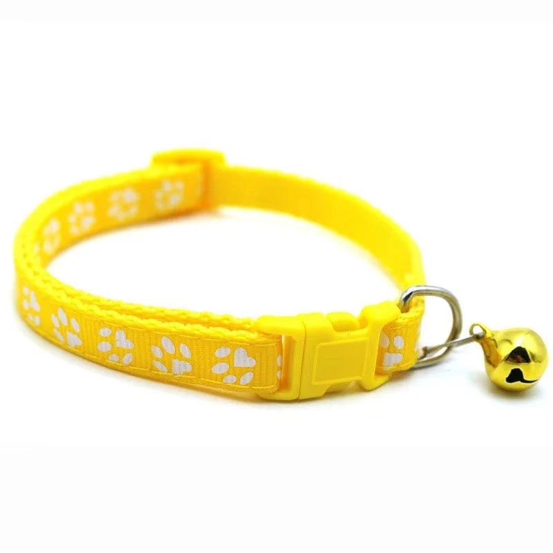 Adjustable Bell Cat Collar With Ribbon Decoration For Kittens