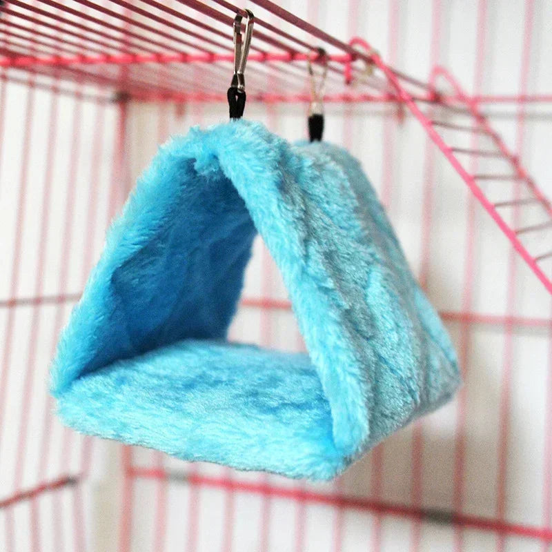Bird Parrot Cage With Warm Hammock Hut Tent For Sleeping