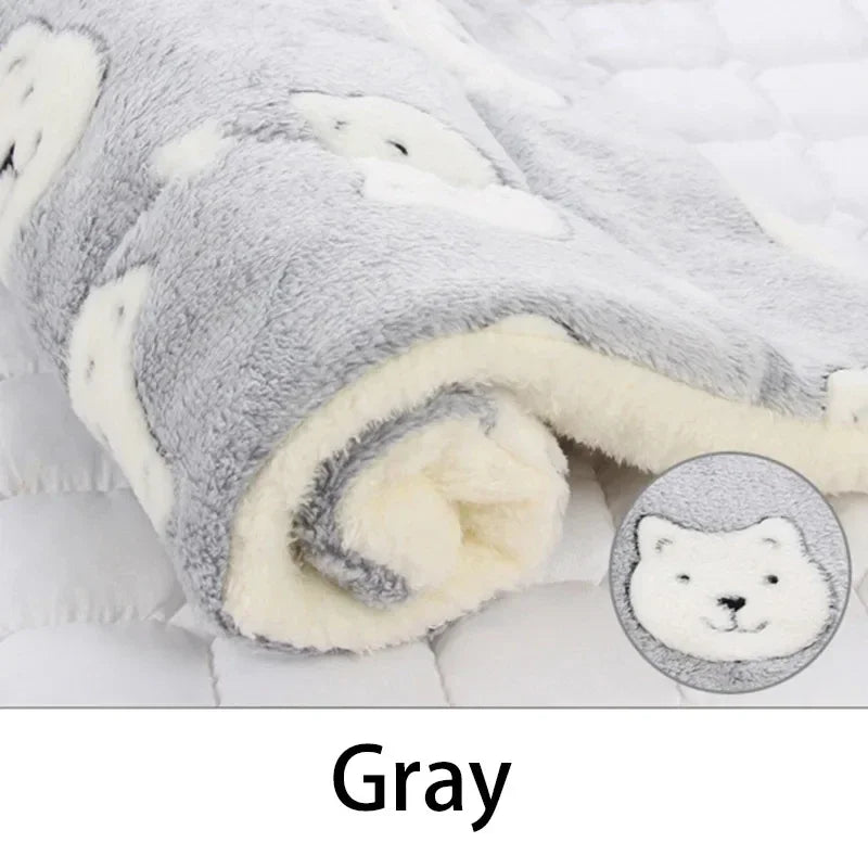 Flannel Pet Sleeping Mat Dog Bed For Cats And Dogs