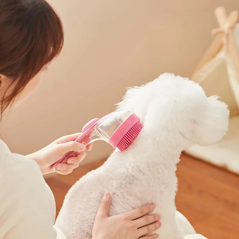 Pet Bathing Brush Silicone Massager For Dogs And Cats