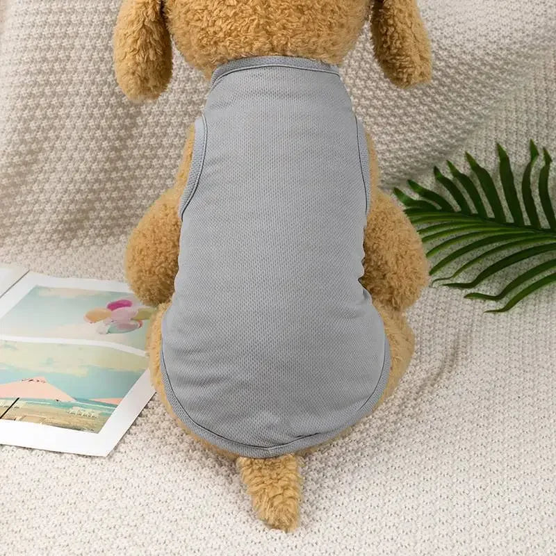 Summer Breathable Dog Vest T Shirt for Small Dogs Cats